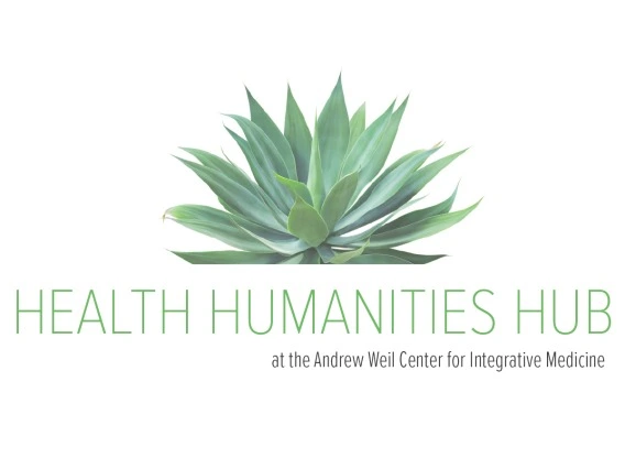 Illustration of agave plant with Health Humanities Hub text