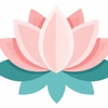 Green and pink lotus flower illustration